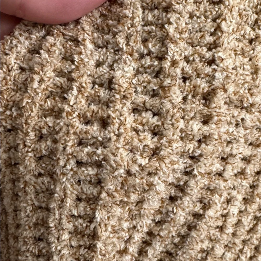 True Craft Camel V-Neck Sweater - Picture 3 of 5